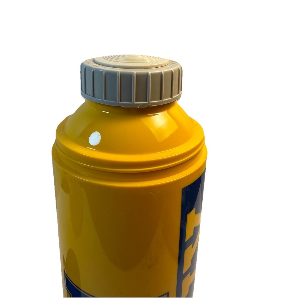 Vintage Navy College football Thermos 14" Naval Academy Blue Yellow - Picture 6 of 9